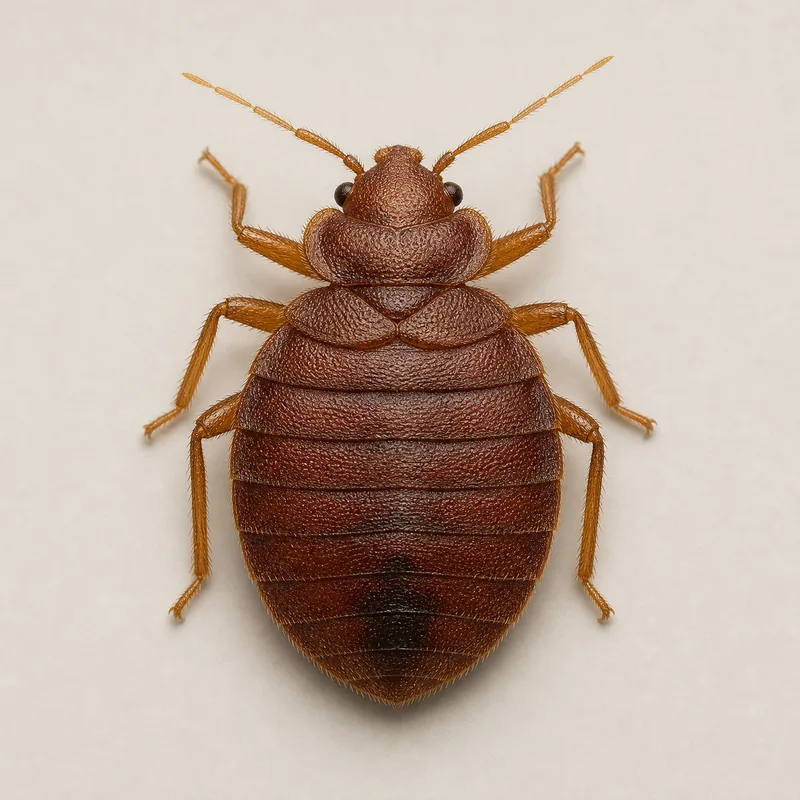 Chinche de cama (Cimex lectularius) — imagen original Agroambiental para identificación orientativa
