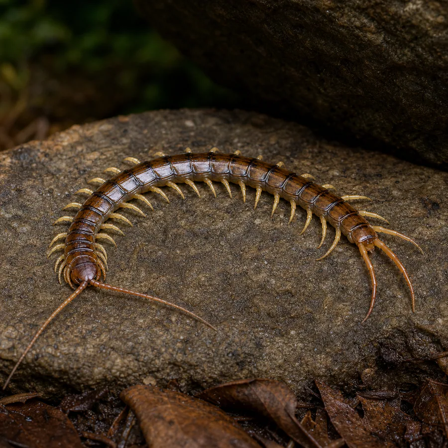 Ciempiés (Chilopoda) — imagen original Agroambiental para identificación orientativa
