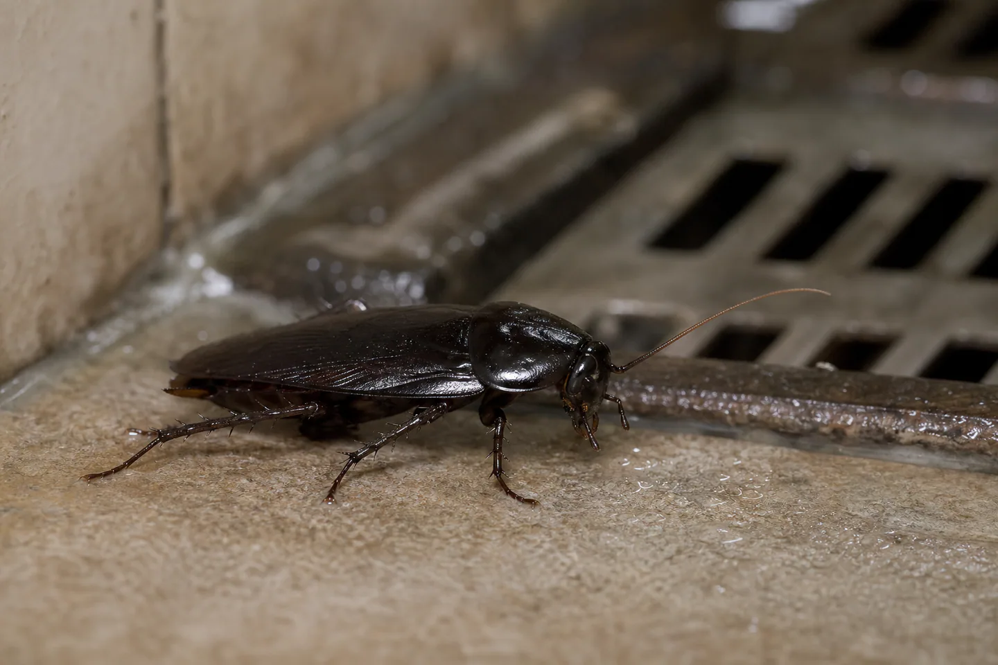 Cucaracha oriental o cucaracha negra: imagen educativa de referencia