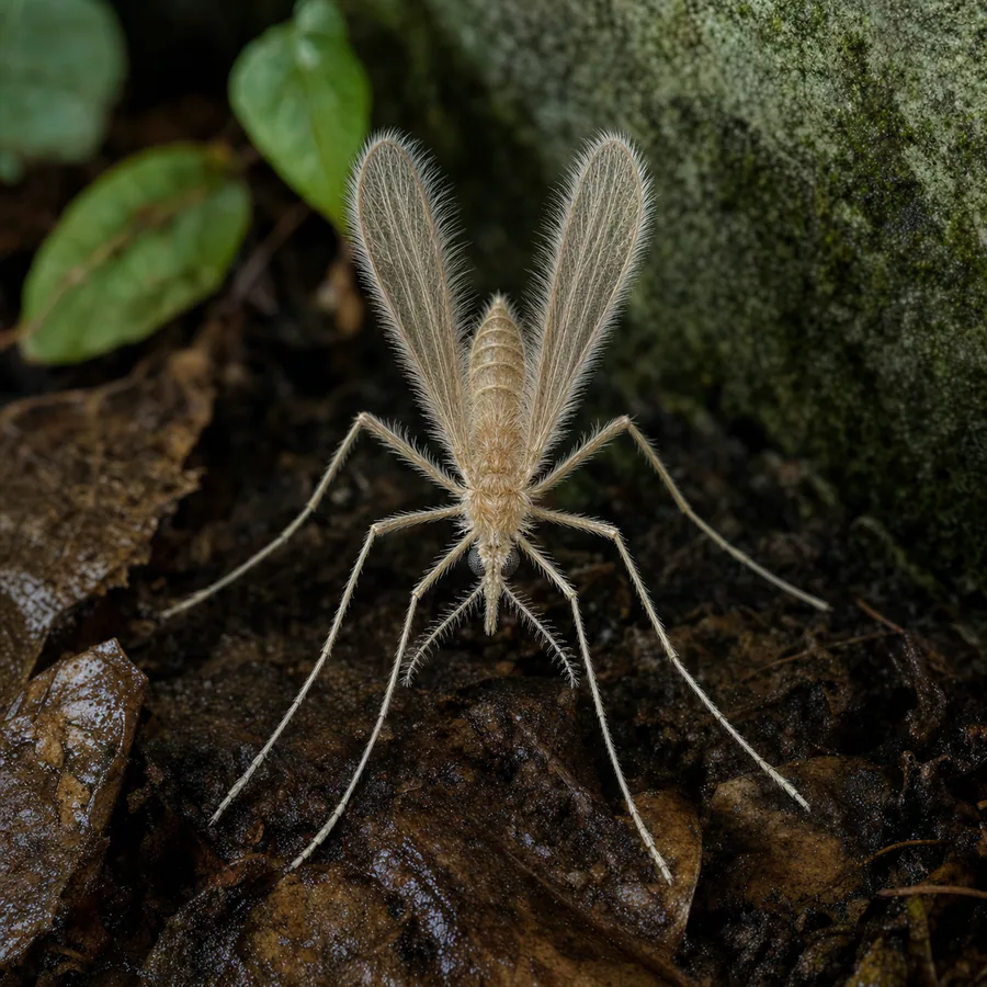 Flebótomos (Phlebotominae) — imagen original Agroambiental para identificación orientativa