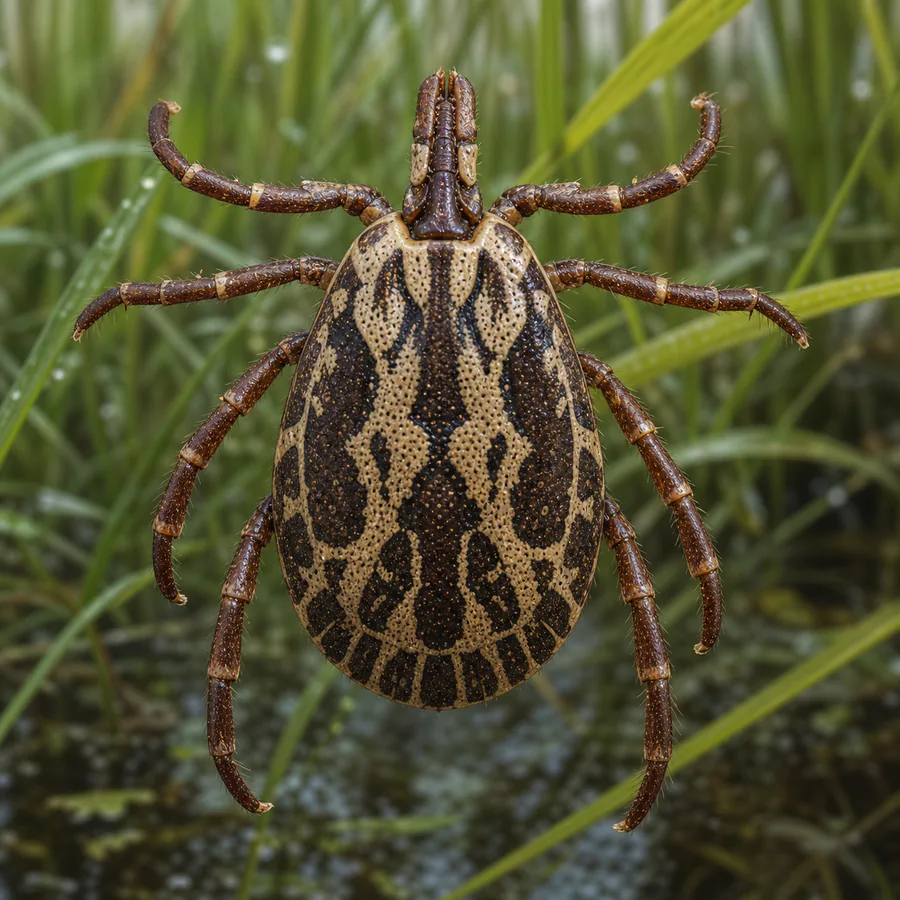 Garrapata Amblyomma triste (Amblyomma triste) — imagen original Agroambiental para identificación orientativa