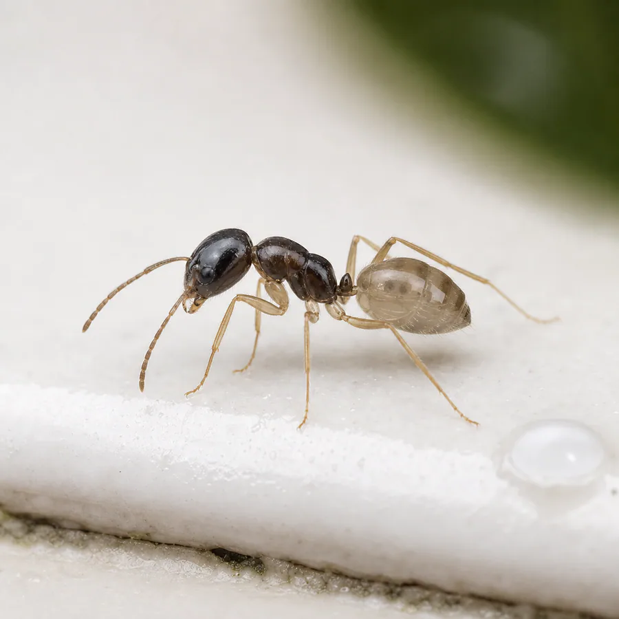 Hormiga fantasma (Tapinoma melanocephalum) — imagen original Agroambiental para identificación orientativa