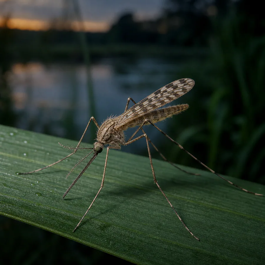 Mosquitos Anopheles (Anopheles spp.) — imagen original Agroambiental para identificación orientativa