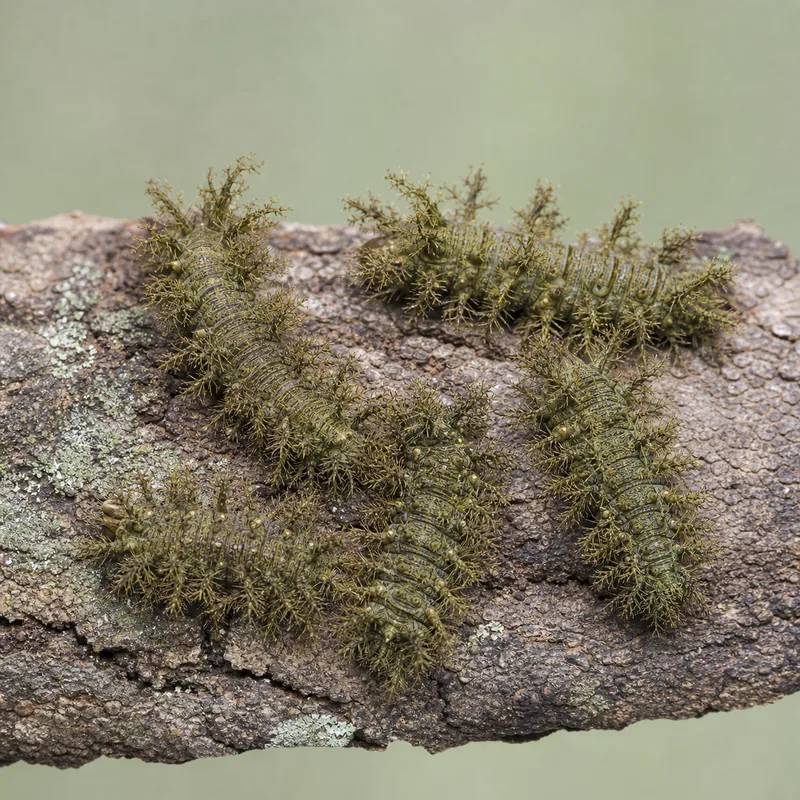 Taturana o Lonomia (Lonomia obliqua) — imagen original Agroambiental para identificación orientativa