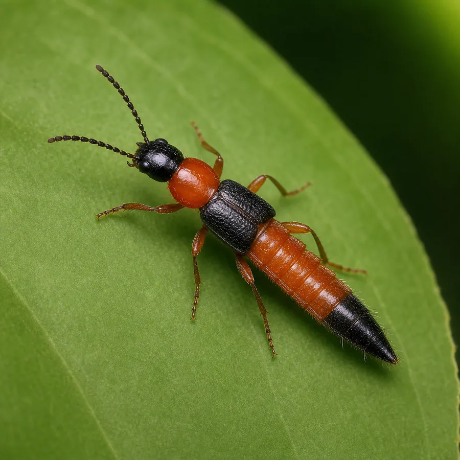 Bicho de fuego (Paederus spp.) — imagen original Agroambiental para identificación orientativa