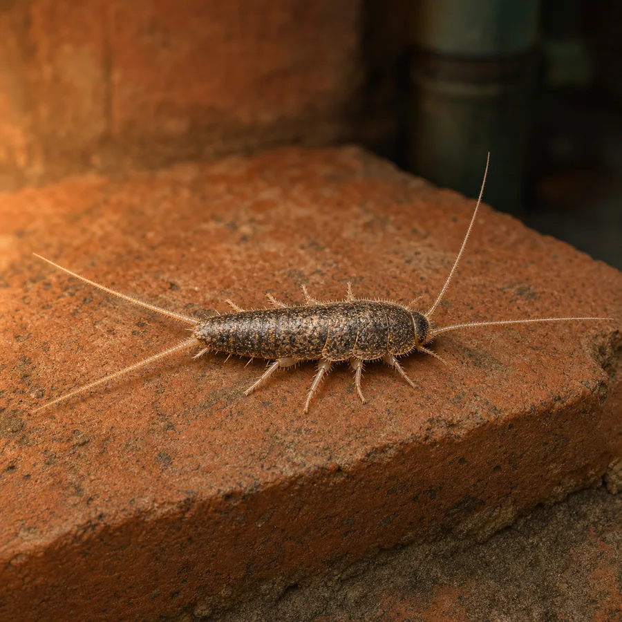 Pececillo de fuego (Thermobia domestica) — imagen original Agroambiental para identificación orientativa