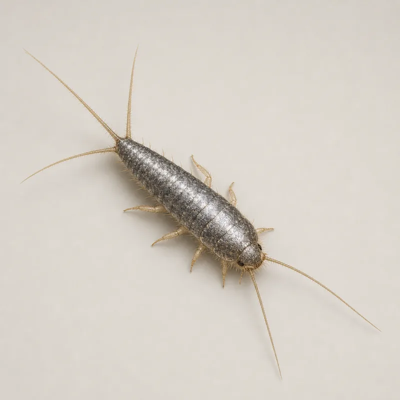 Pescadito de plata (Lepisma saccharinum) — imagen original Agroambiental para identificación orientativa