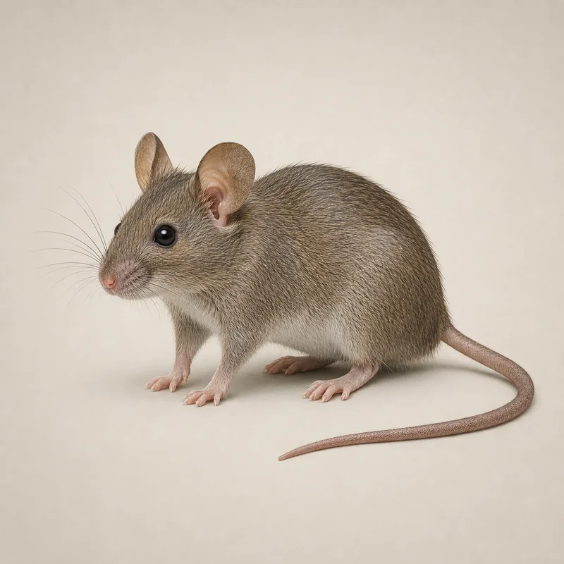 Ratón doméstico (Mus musculus) — imagen original Agroambiental para identificación orientativa