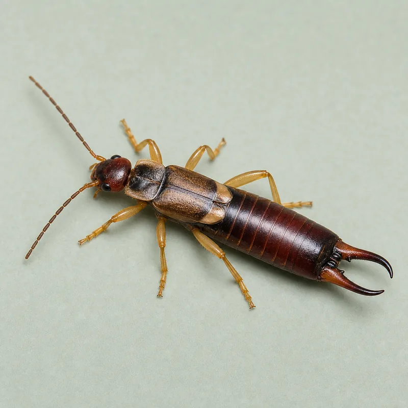 Tijereta (Forficula auricularia) — imagen original Agroambiental para identificación orientativa
