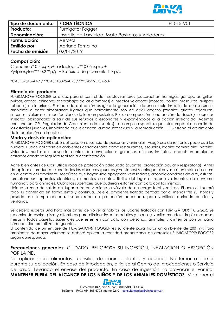 Fumigator Fogger