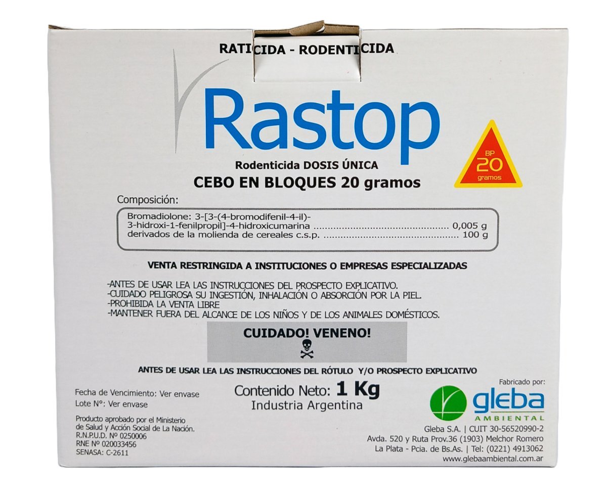 Rastop bloques rodenticidas