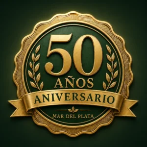 Emblema por los 50 años de Agroambiental en Mar del Plata